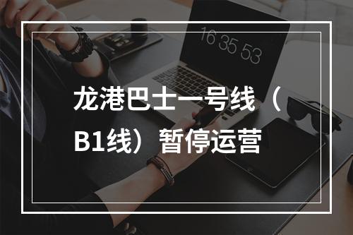 龙港巴士一号线（B1线）暂停运营