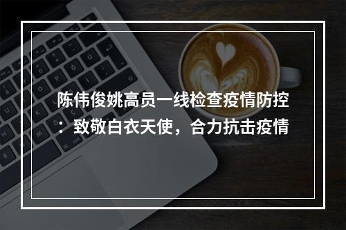 陈伟俊姚高员一线检查疫情防控：致敬白衣天使，合力抗击疫情