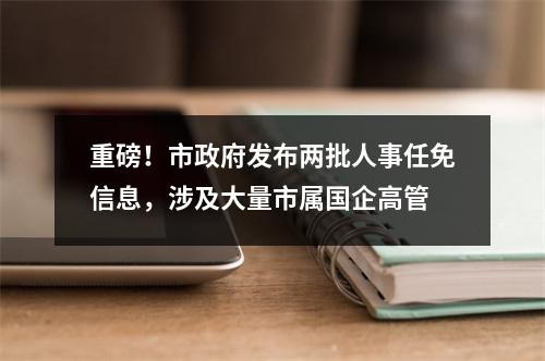 重磅！市政府发布两批人事任免信息，涉及大量市属国企高管