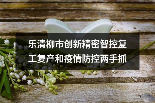 乐清柳市创新精密智控复工复产和疫情防控两手抓