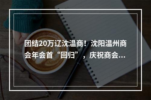 团结20万辽沈温商！沈阳温州商会年会首“回归”，庆祝商会成立20周年