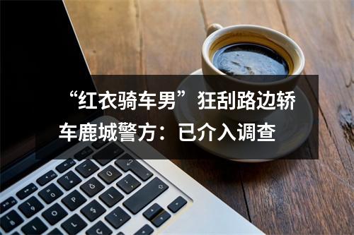 “红衣骑车男”狂刮路边轿车鹿城警方：已介入调查