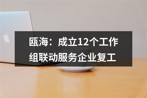 瓯海：成立12个工作组联动服务企业复工