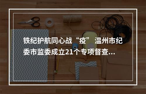 铁纪护航同心战“疫” 温州市纪委市监委成立21个专项督查组开展监督检查