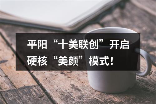平阳“十美联创”开启硬核“美颜”模式！