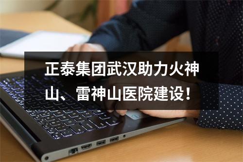 正泰集团武汉助力火神山、雷神山医院建设！