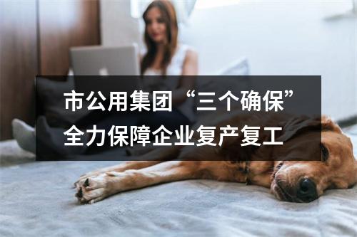 市公用集团“三个确保”全力保障企业复产复工