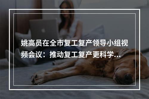 姚高员在全市复工复产领导小组视频会议：推动复工复产更科学更精准更有效