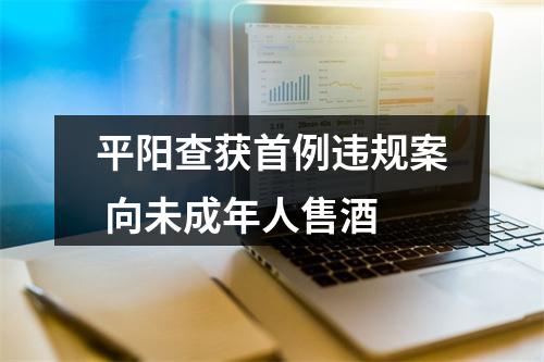平阳查获首例违规案 向未成年人售酒