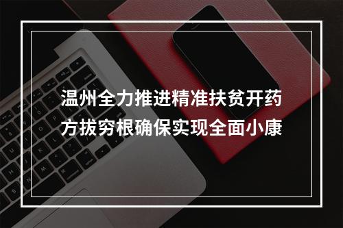 温州全力推进精准扶贫开药方拔穷根确保实现全面小康