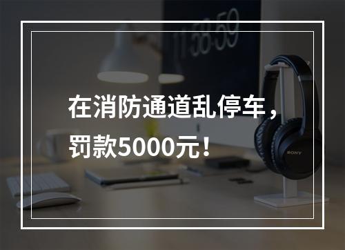 在消防通道乱停车，罚款5000元！
