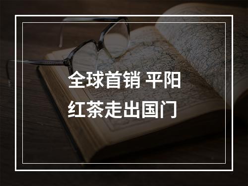 全球首销 平阳红茶走出国门