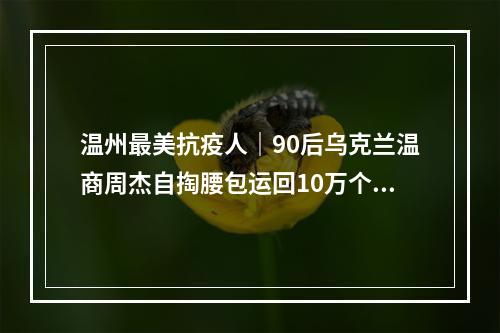 温州最美抗疫人｜90后乌克兰温商周杰自掏腰包运回10万个口罩
