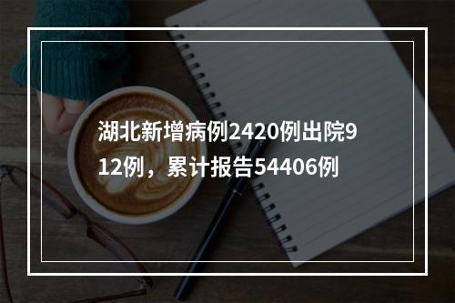湖北新增病例2420例出院912例，累计报告54406例