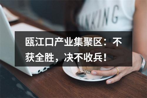 瓯江口产业集聚区：不获全胜，决不收兵！