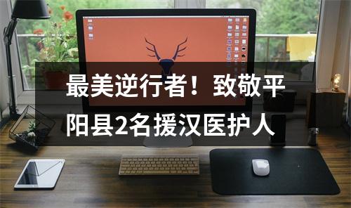 最美逆行者！致敬平阳县2名援汉医护人
