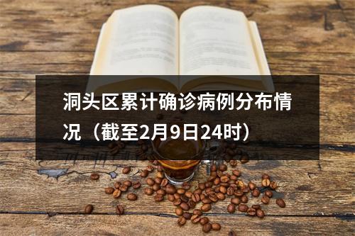 洞头区累计确诊病例分布情况（截至2月9日24时）