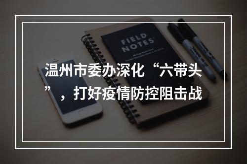 温州市委办深化“六带头”，打好疫情防控阻击战