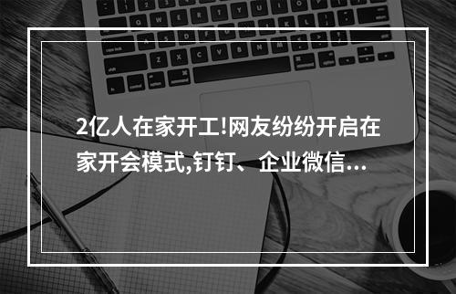 2亿人在家开工!网友纷纷开启在家开会模式,钉钉、企业微信集体“崩溃”