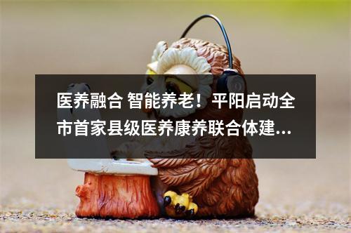 医养融合 智能养老！平阳启动全市首家县级医养康养联合体建设