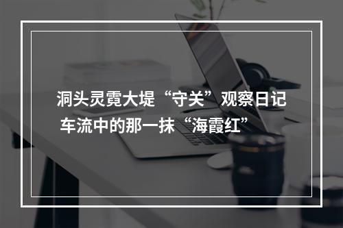 洞头灵霓大堤“守关”观察日记 车流中的那一抹“海霞红”