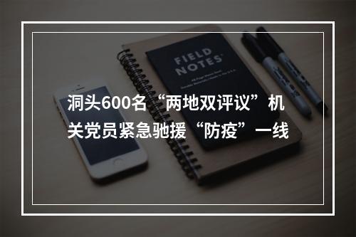 洞头600名“两地双评议”机关党员紧急驰援“防疫”一线