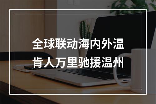 全球联动海内外温肯人万里驰援温州