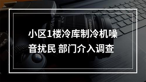 小区1楼冷库制冷机噪音扰民 部门介入调查