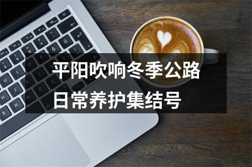 平阳吹响冬季公路日常养护集结号