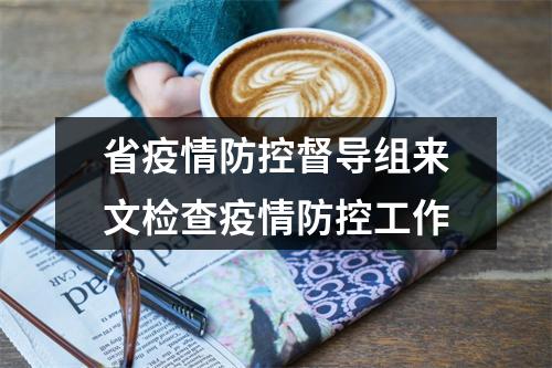 省疫情防控督导组来文检查疫情防控工作
