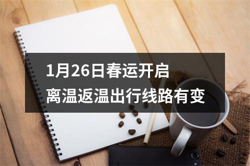 1月26日春运开启 离温返温出行线路有变