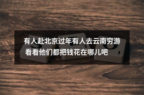 有人赴北京过年有人去云南穷游 看看他们都把钱花在哪儿吧