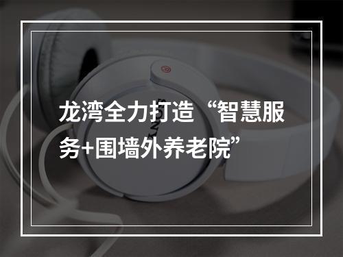 龙湾全力打造“智慧服务+围墙外养老院”