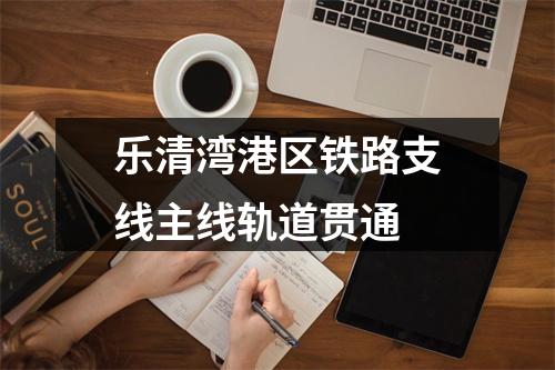 乐清湾港区铁路支线主线轨道贯通