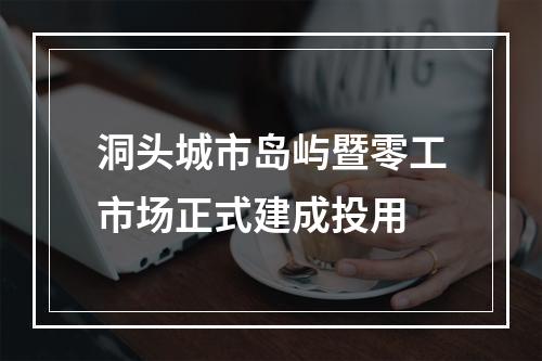 洞头城市岛屿暨零工市场正式建成投用