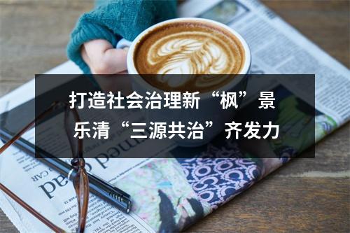 打造社会治理新“枫”景  乐清“三源共治”齐发力
