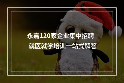 永嘉120家企业集中招聘  就医就学培训一站式解答