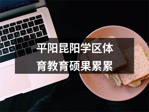 平阳昆阳学区体育教育硕果累累
