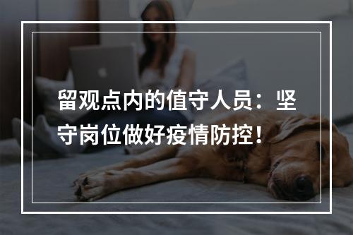 留观点内的值守人员：坚守岗位做好疫情防控！