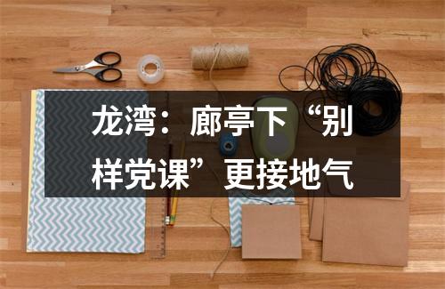 龙湾：廊亭下“别样党课”更接地气
