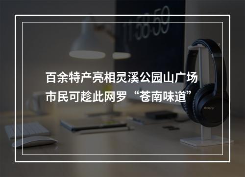百余特产亮相灵溪公园山广场 市民可趁此网罗“苍南味道”