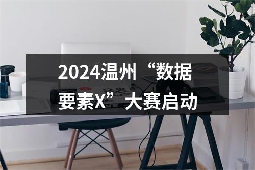 2024温州“数据要素X”大赛启动
