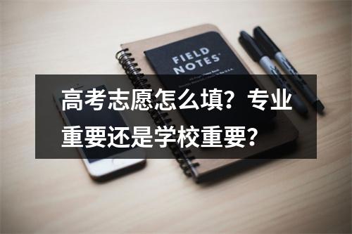 高考志愿怎么填？专业重要还是学校重要？