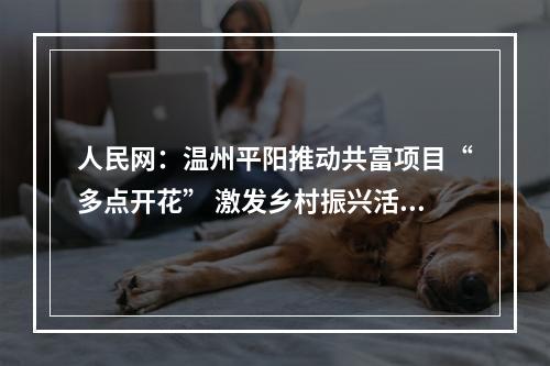 人民网：温州平阳推动共富项目“多点开花” 激发乡村振兴活力