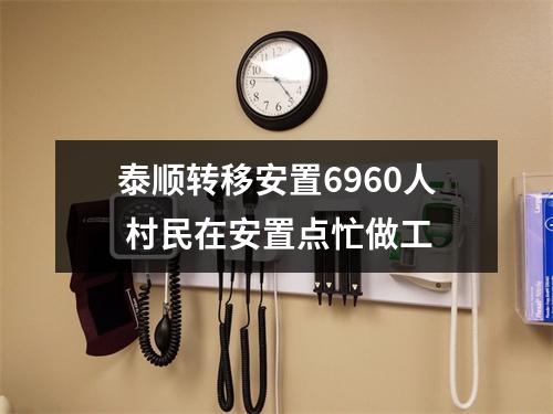泰顺转移安置6960人 村民在安置点忙做工