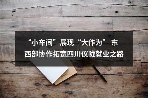 “小车间”展现“大作为” 东西部协作拓宽四川仪陇就业之路