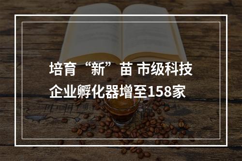 培育“新”苗 市级科技企业孵化器增至158家