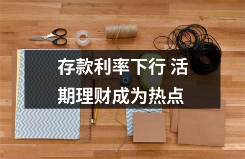 存款利率下行 活期理财成为热点