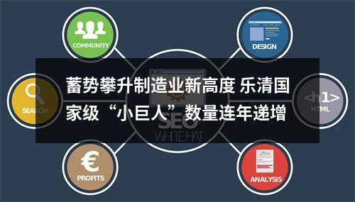 蓄势攀升制造业新高度 乐清国家级“小巨人”数量连年递增