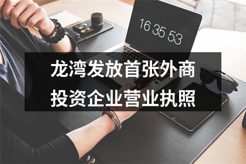 龙湾发放首张外商投资企业营业执照